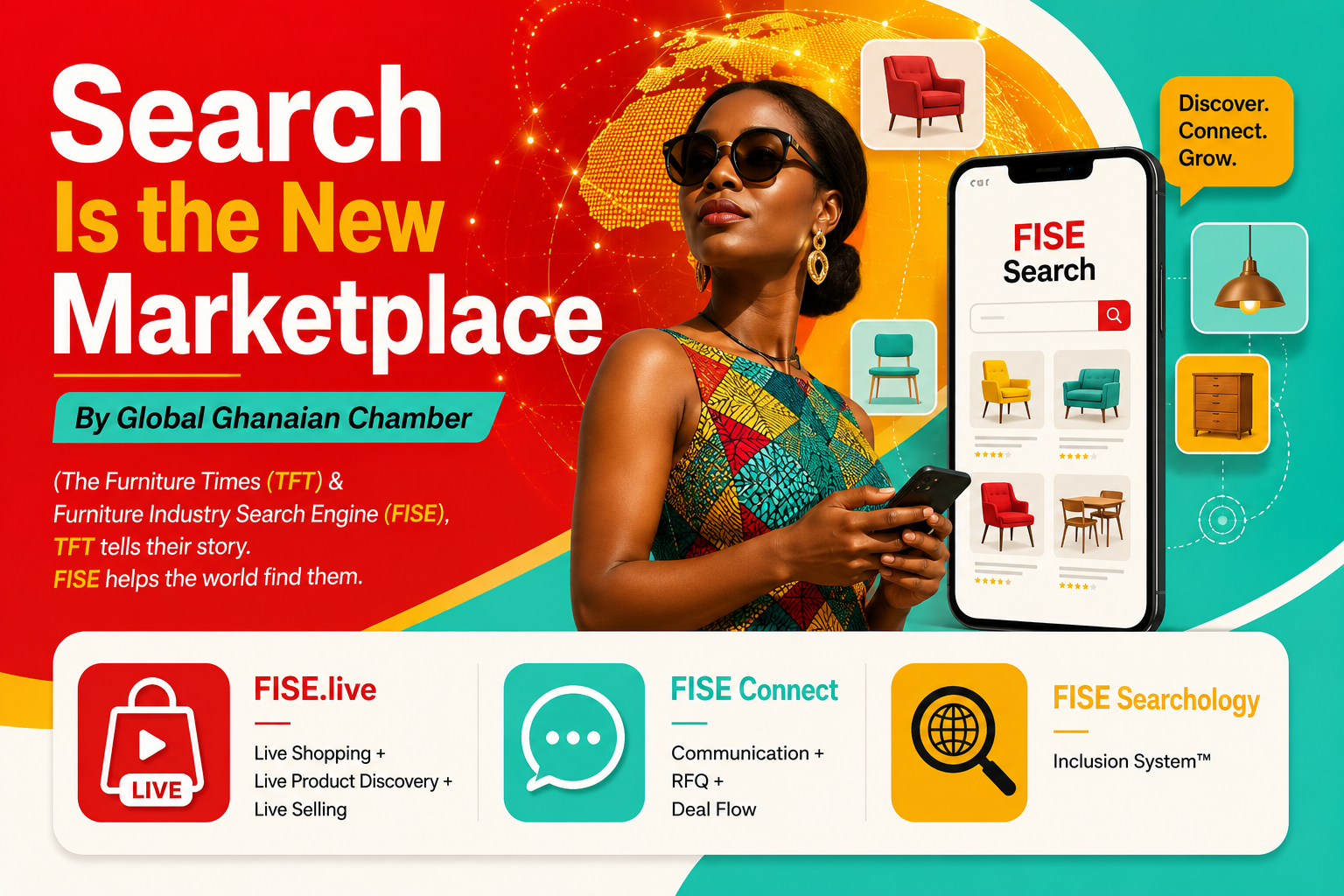Search Is the New Marketplace How The Global Ghanaian Chamber, The Furniture Times (TFT), and FISE Searchology Inclusion System™ Are Rewriting Global Visibility for SMEs, Artisans, and Makers